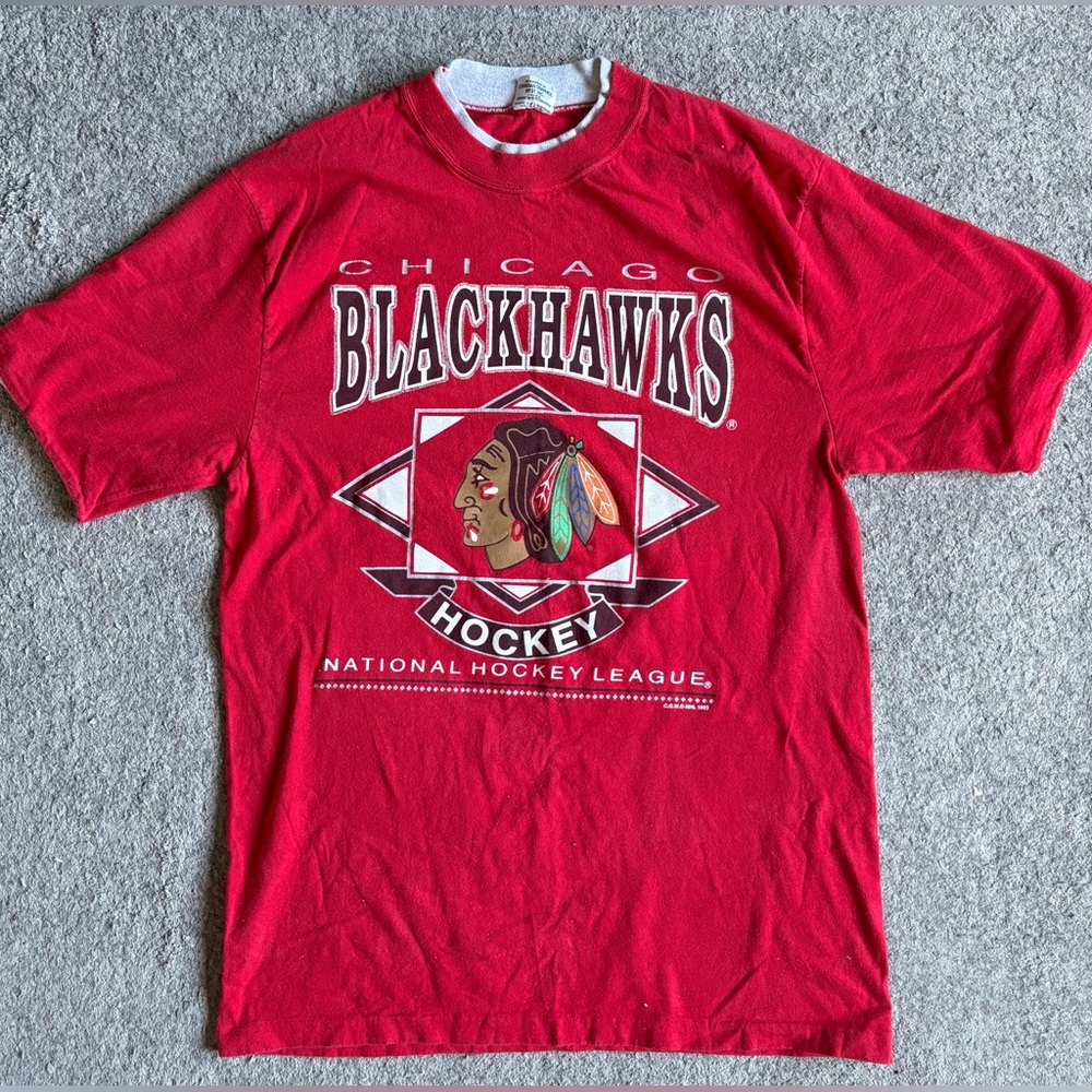 Vintage NHL Chicago Blackhawks Tee, 1993